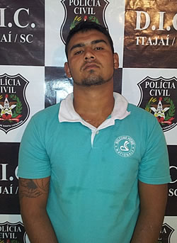 Douglas Pereira Ramos, 24 anos. Foto: Polícia Civil