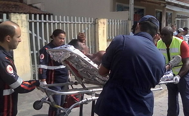O homem baleado foi encaminhado ao hospital Santo Antônio.. Foto: Diário Costa Esmeralda / Reprodução