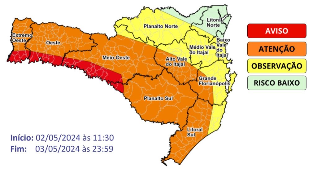 mapa chuva