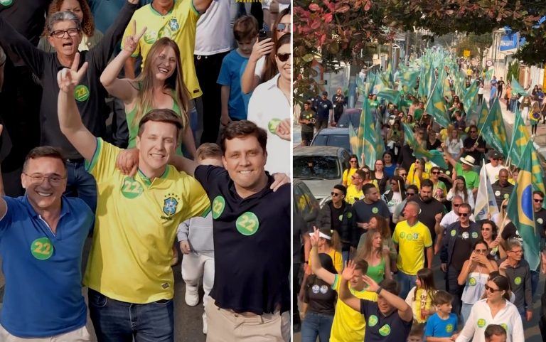 Peeter e David mobilizam mais de duas mil pessoas em caminhada no Bairro das Nações