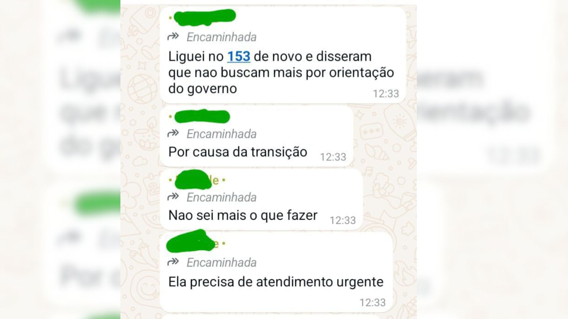 reclamacao de protetora sobre fim do resgate 153 de animais